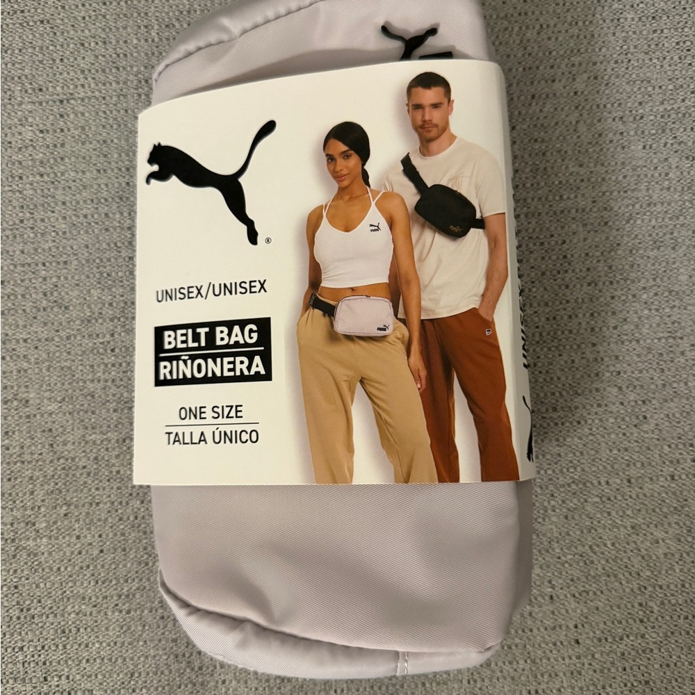 Puma Belt Bag in Gray and Black